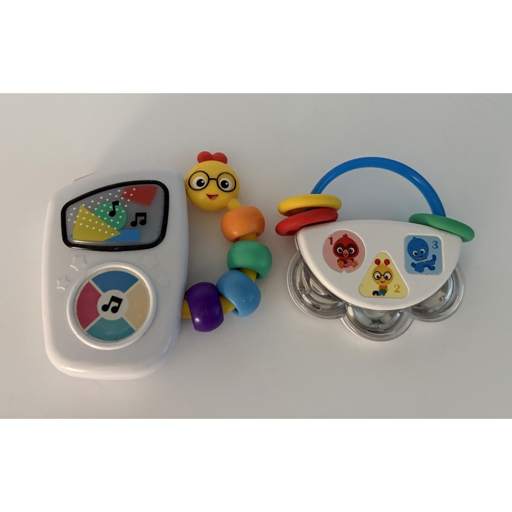 Baby Einstein 2 Toys Take Along Tunes Musical Toy Baby Lights Sound Tested WORKS
